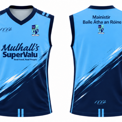 Ballyroan Abbey GAA Sleeveless White Navy/Blue